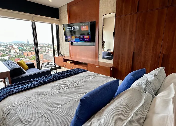 Loft Con Increible Vista Zona Polanco Condesa - Gym Y Business Center Apartment Mexico City