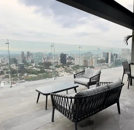 Loft Con Increible Vista Zona Polanco Condesa - Gym Y Business Center